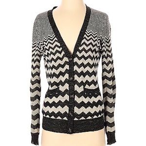 Madewell gray chevron cardigan